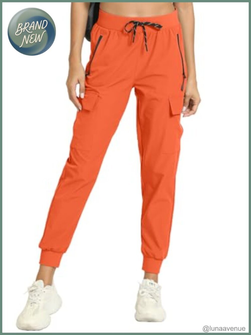 Women's Lightweight Cargo Joggers Quick Dry Hiking Pants with Pockets